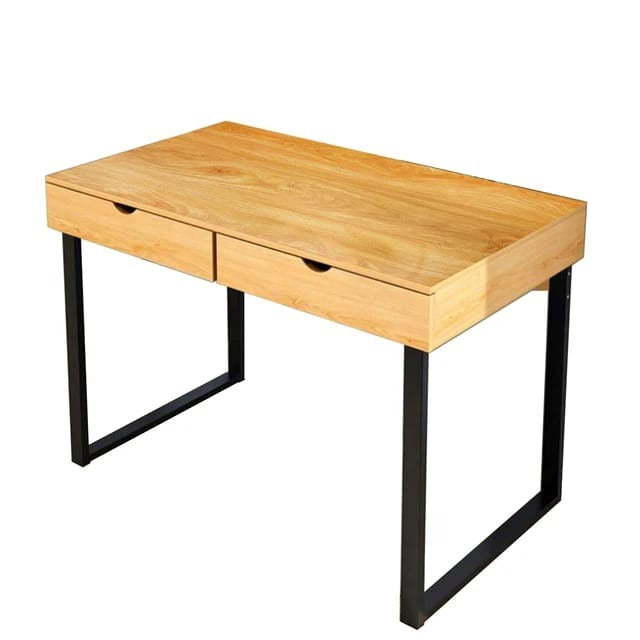 Office Desk Table - Modern Computer Desk with two Drawers 120x55x75cm