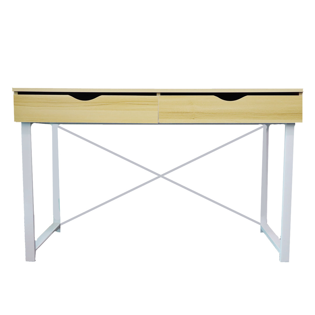 Office Desk Table - Modern Computer Desk with two Drawers 120x55x75cm