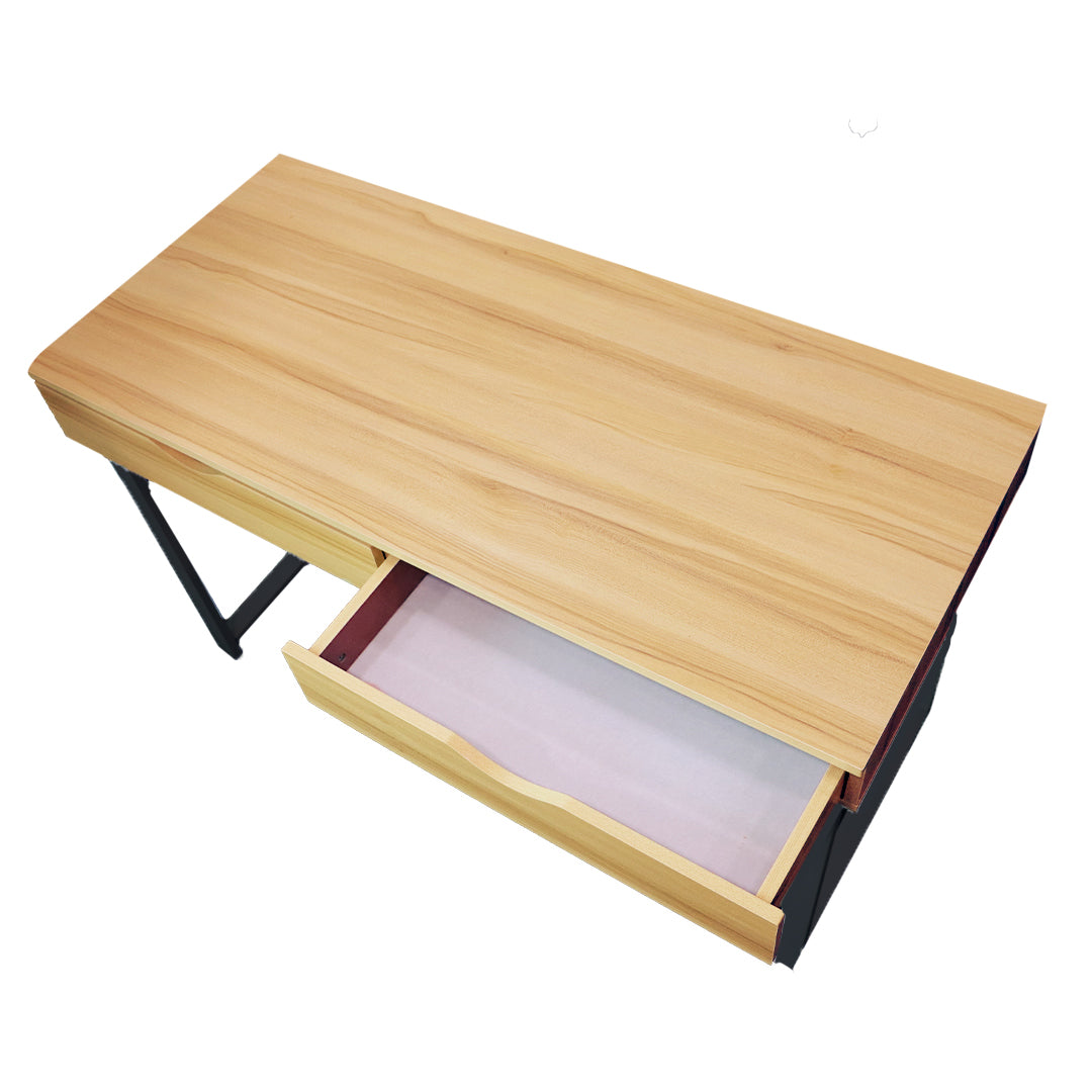 Office Desk Table - Modern Computer Desk with two Drawers 120x55x75cm