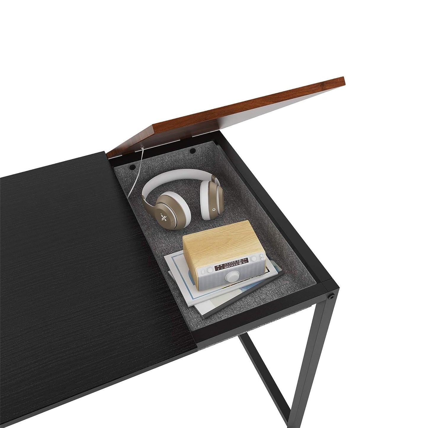 Office Desk Table - Brand New Modern Computer Desk with storage stash - X back support - Firm and Sturdy