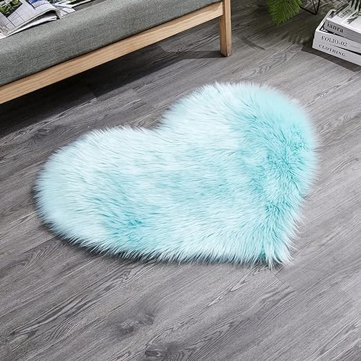 Shaggy carpet Heart - Anti slip with Quality specifications 70 x 80cm►2.29 x 2.62ft