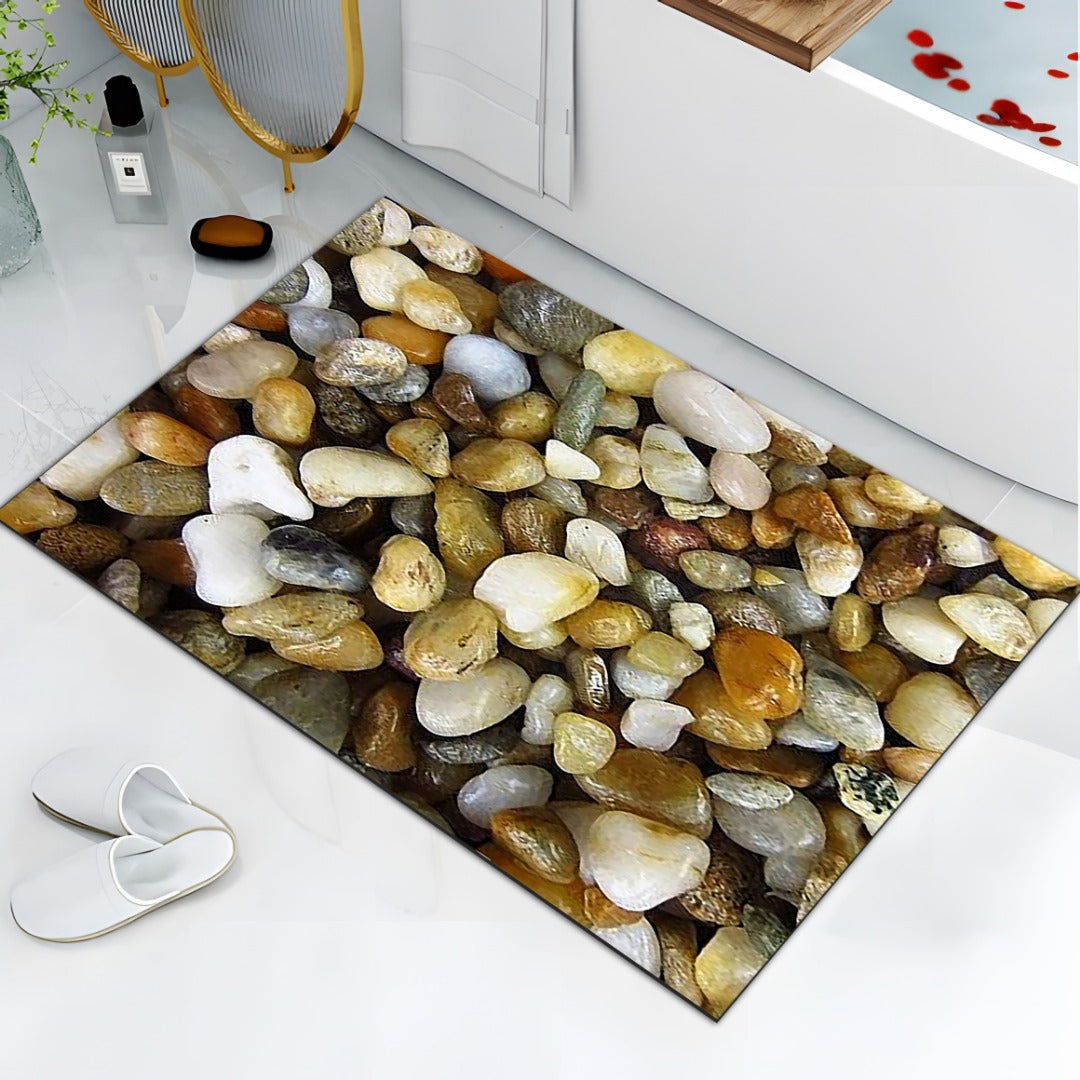 Brand New Washroom Mat Diatom mud - Soft Non Slip Absorbent Bathroom Rugs with TPR Backing