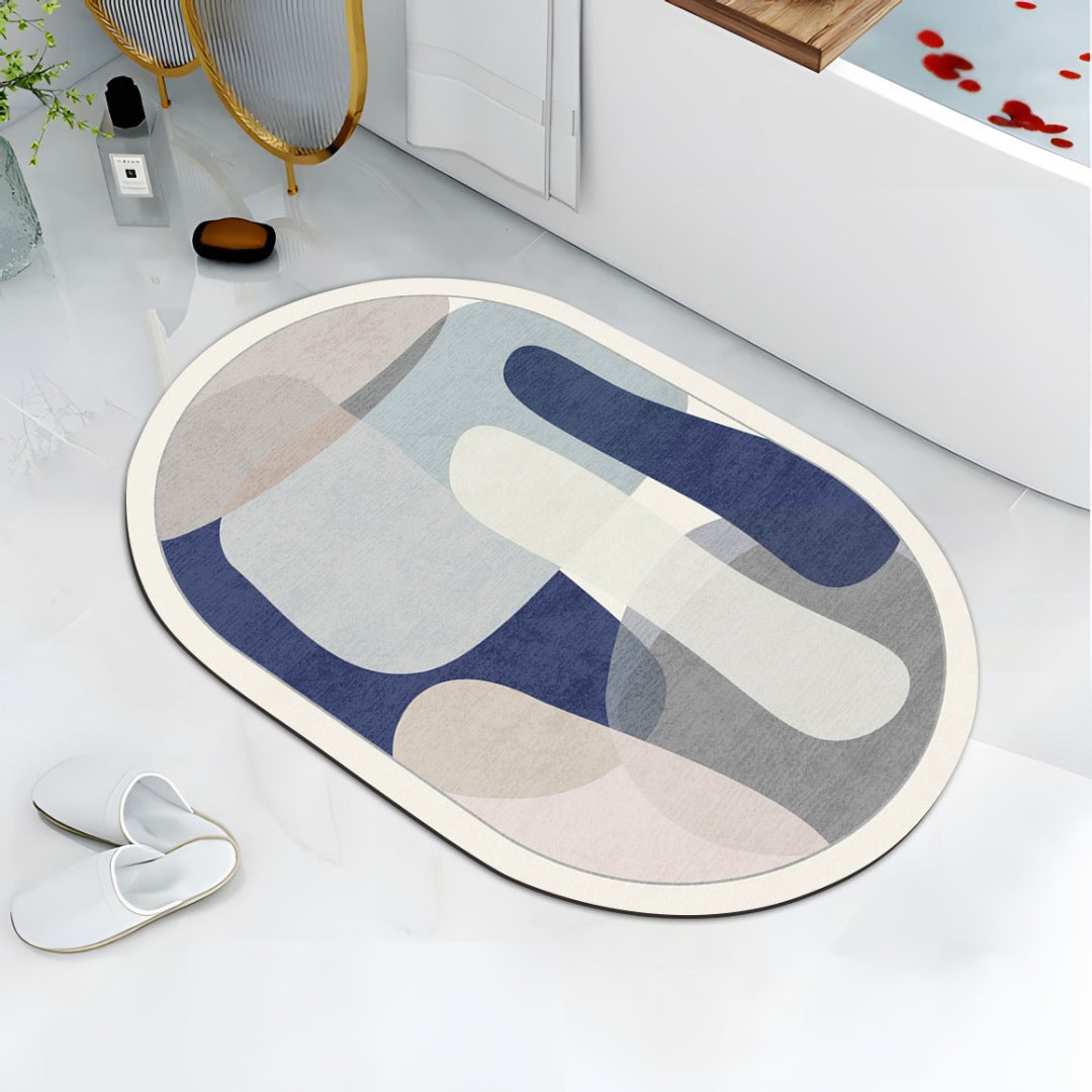Brand New Washroom Mat Diatom mud - Soft Non Slip Absorbent Bathroom Rugs with TPR Backing