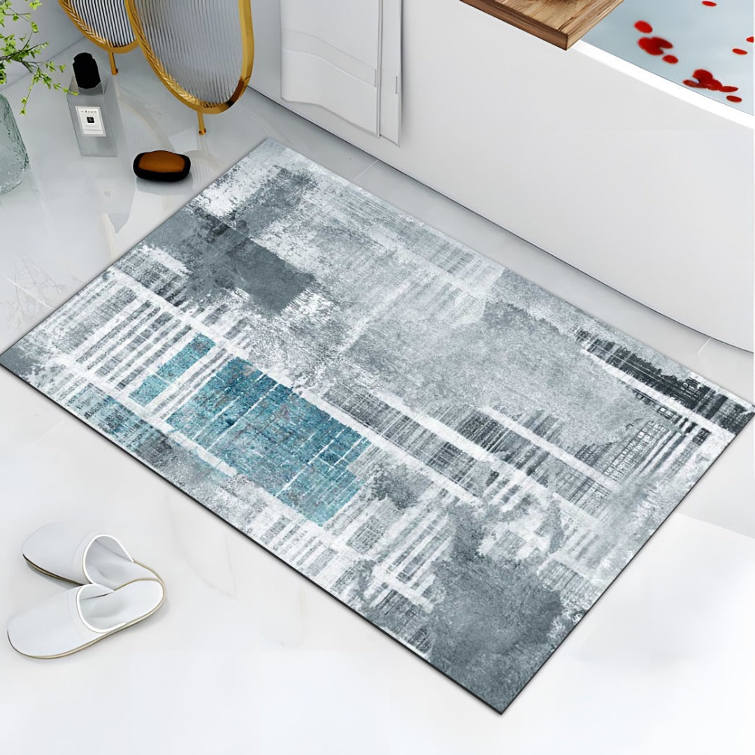Brand New Washroom Mat Diatom mud - Soft Non Slip Absorbent Bathroom Rugs with TPR Backing