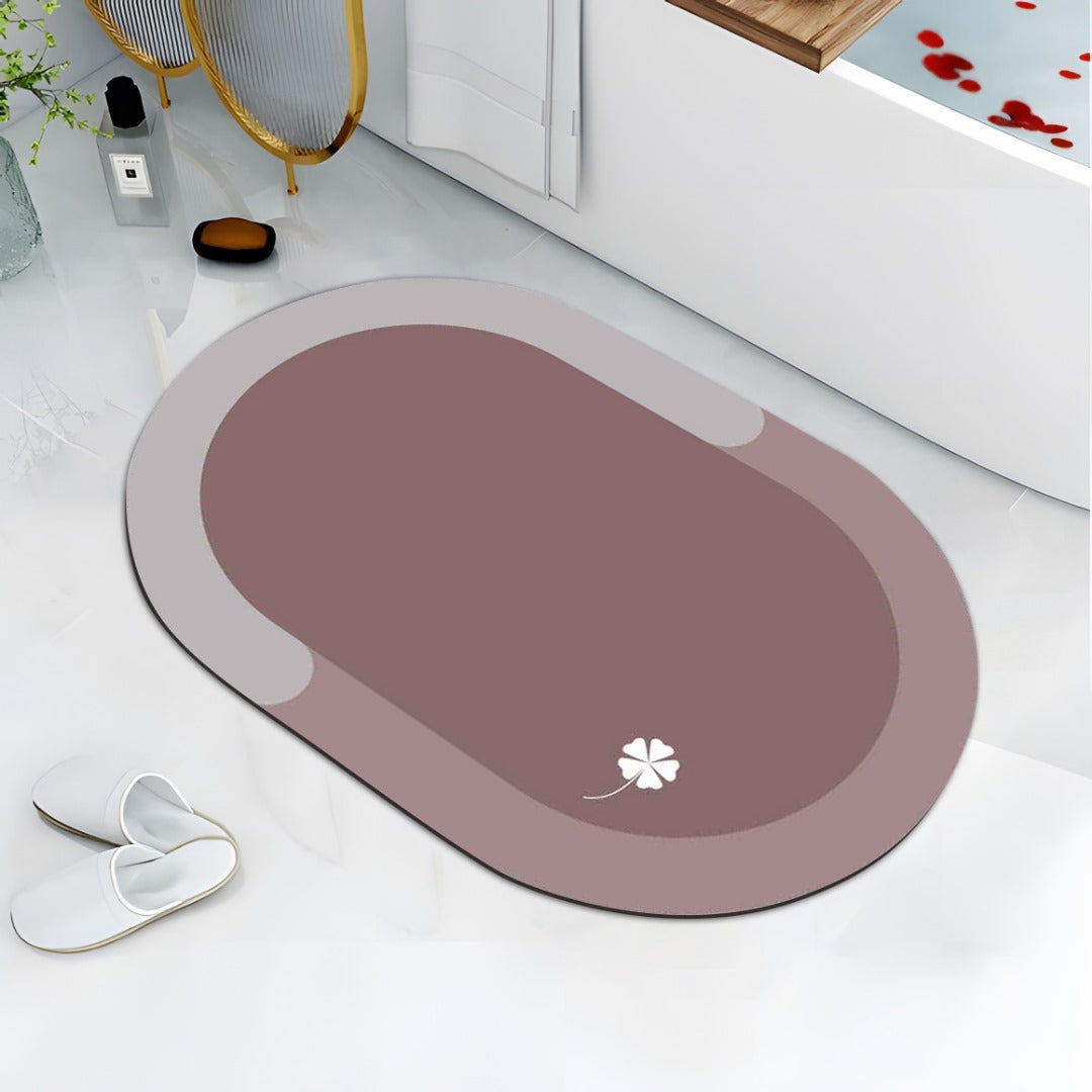 Brand New Washroom Mat Diatom mud - Soft Non Slip Absorbent Bathroom Rugs with TPR Backing