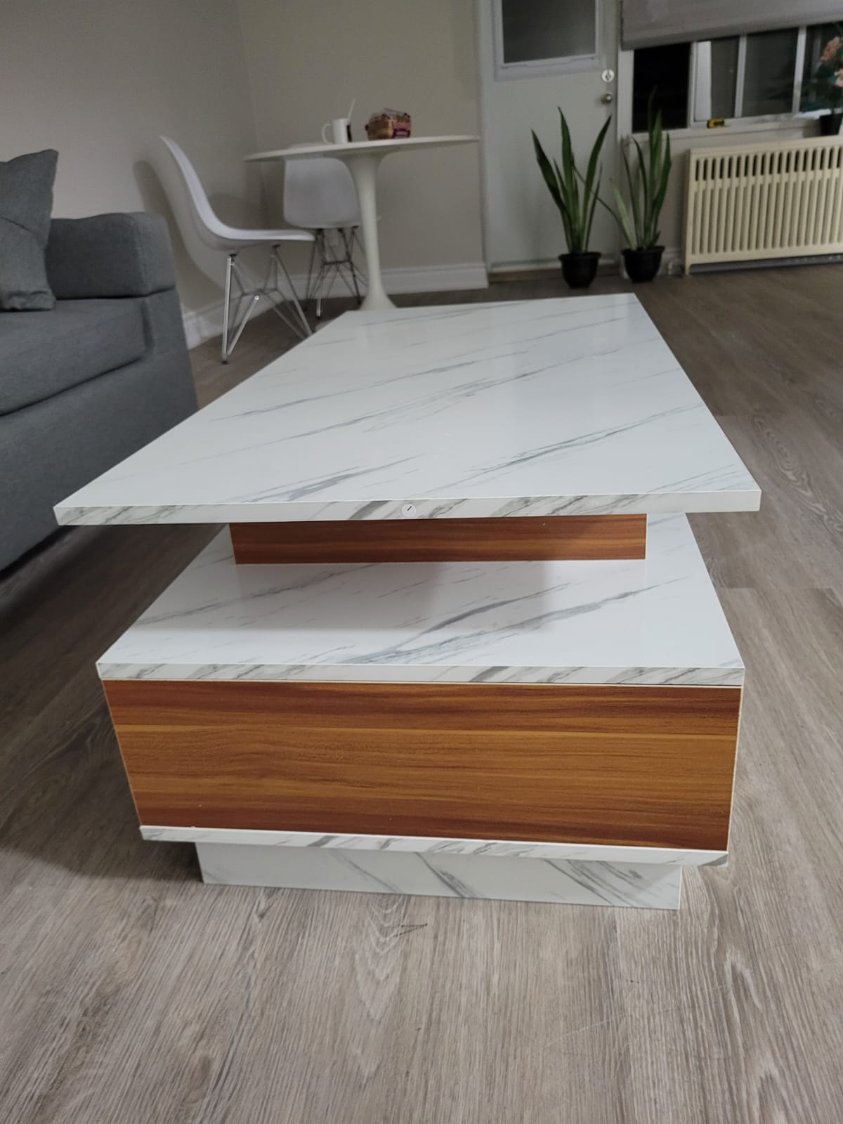 Modern Coffee Table – Solid Elegant Rectangular Coffee Table with Drawer
