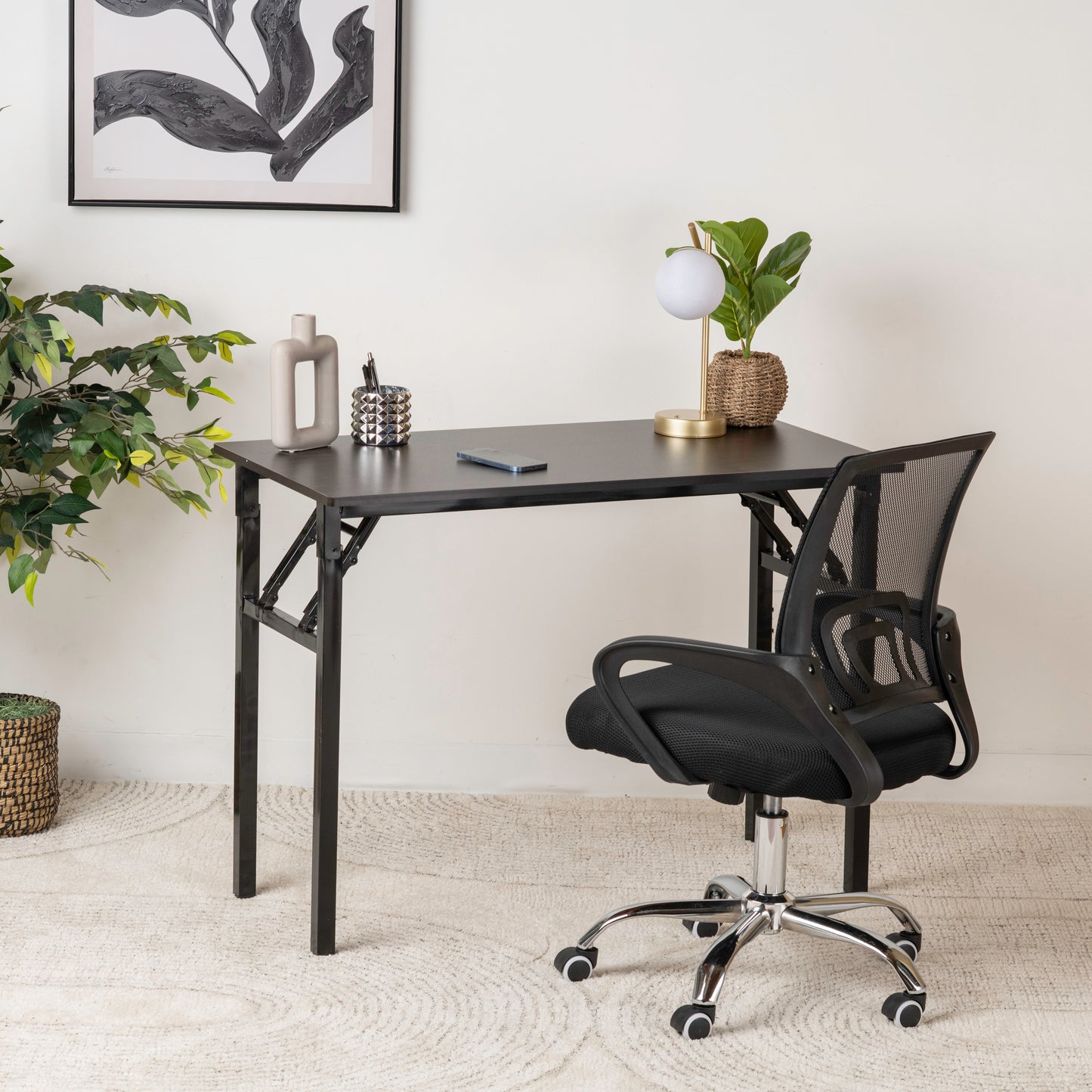 Brand New Foldable Office Desk – Modern, Sturdy & Space-Saving Computer Desk