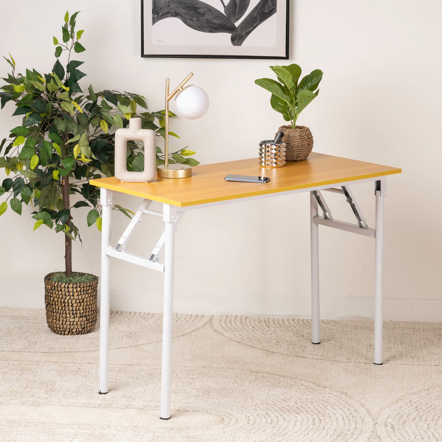 Brand New Foldable Office Desk – Modern, Sturdy & Space-Saving Computer Desk