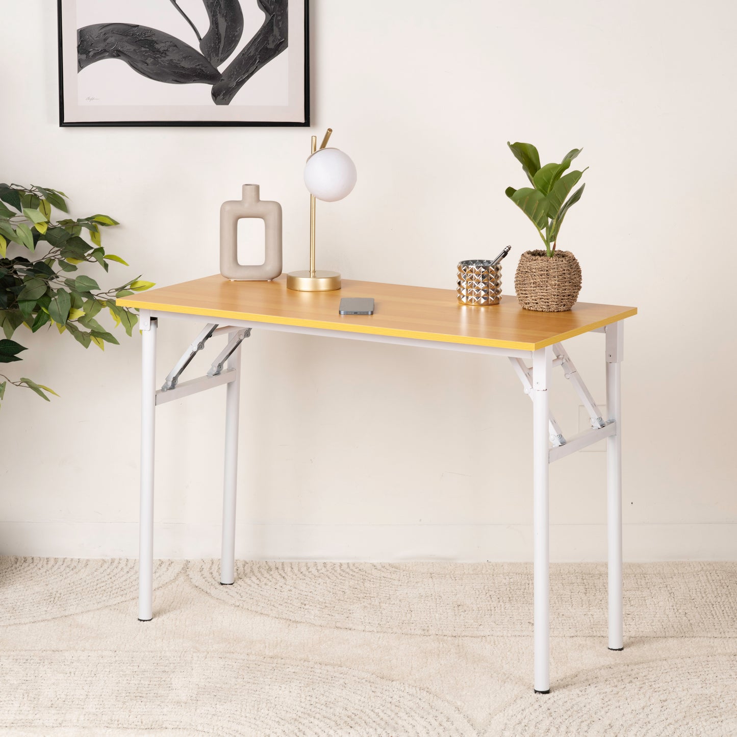 Brand New Foldable Office Desk – Modern, Sturdy & Space-Saving Computer Desk