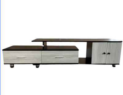 Brand New Modern TV Stand TV Table – Expendable Width - Solid TV Standing Console Table with Drawers and Storage