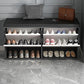  Shoe Cabinets With Layers, Black and white - 100x35x51cm 