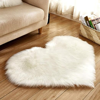 Shaggy carpet Heart - Anti slip with Quality specifications   60 x 70cm►1.96 x 2.29ft