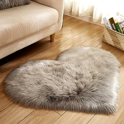 Shaggy carpet Heart - Anti slip with Quality specifications   60 x 70cm►1.96 x 2.29ft