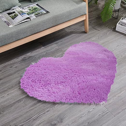 Shaggy carpet Heart - Anti slip with Quality specifications   70 x 80cm►2.29 x 2.62ft