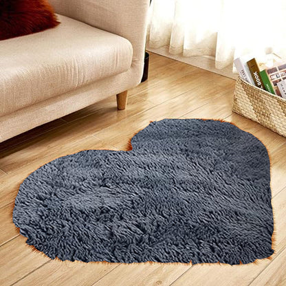 Shaggy carpet Heart - Anti slip with Quality specifications    50 x 60cm►1.64 x 1.96ft