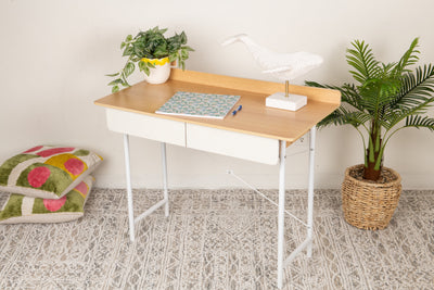 Bureau d'ordinateur élégant avec 2 tiroirs