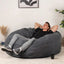Fauteuil poire géant rempli de mousse - Velours 5,5 pi (housse et rembourrage inclus)