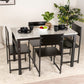 Sleek & Chic: Brand New Modern Dining Table Set with 4 Stylish Chairs