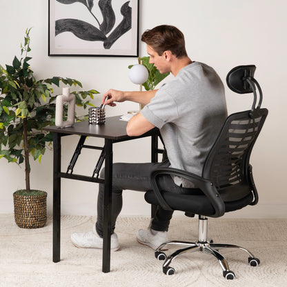 Upgrade Your Comfort: Brand New Office Chair with Headrest – Ergonomic, Breathable & Cost-Effective
