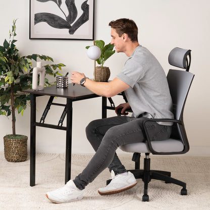 Brand New Office Chair with Headrest: Ergonomic Mesh Design – Lumbar Support, Breathable & Comfortable
