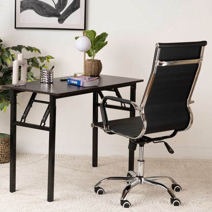 Office or Waiting Room Chair with Higher Backrest – Brand New Ergonomic Leather Chair with Lumbar Support