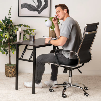 Office or Waiting Room Chair with Higher Backrest – Brand New Ergonomic Leather Chair with Lumbar Support