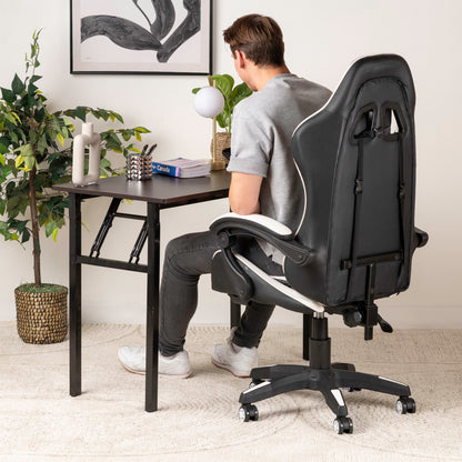 comfygoods.com - Gaming Chair - Brand New Comfy Ergonomic Gaming Leather Chair with headrest and footrest