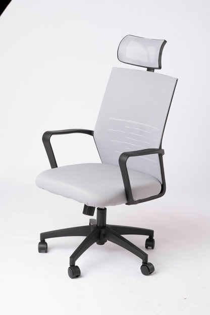 Brand New Office Chair with Headrest: Ergonomic Mesh Design – Lumbar Support, Breathable & Comfortable