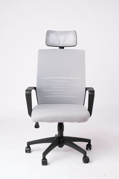 Brand New Office Chair with Headrest: Ergonomic Mesh Design – Lumbar Support, Breathable & Comfortable