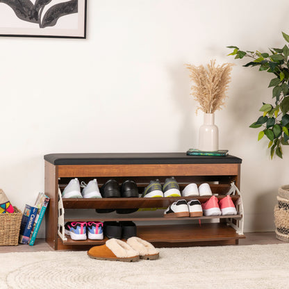 Stylish & Functional: Brand New Shoe Cabinet Bench Organizer – 100x30x52cm
