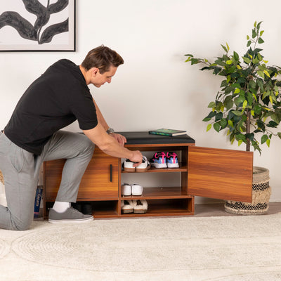 Modern Bench Shoe Cabinet – 100x35x51cm