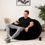 Giant Foam-Filled Bean Bag Chair - 4ft Velvet
