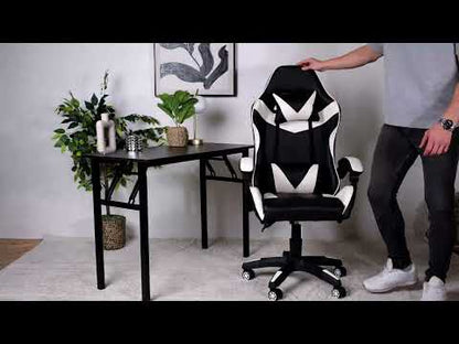 comfygoods.com - Gaming Chair - Brand New Comfy Ergonomic Gaming Leather Chair with headrest and footrest