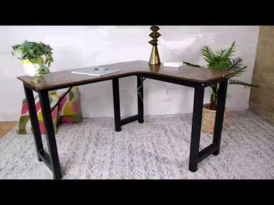 Contemporary L-Shape Office Desk for Multi-Tasking