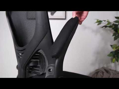 Brand New Office Chair: Ergonomic Mesh Design with Headrest, Lumbar Support & Adjustable Armrests