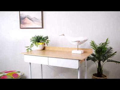 Bureau d'ordinateur élégant avec 2 tiroirs